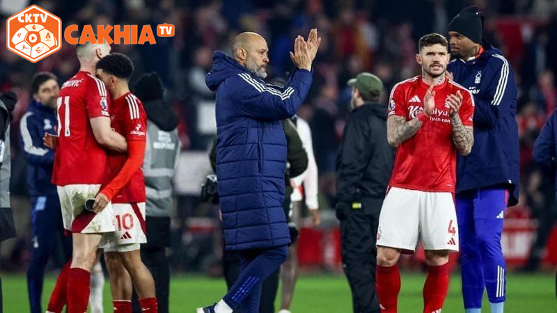 Nottingham của Nuno Espirito Santo đang bất khả chiến bại trong 8 vòng đấu liên tiếp. Ảnh: Getty